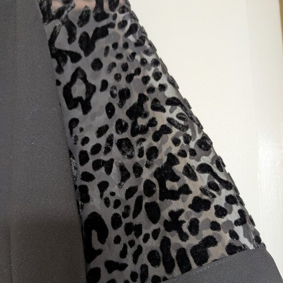 Whistles Black Lina Animal Dobby Dress - Picture 7 of 9